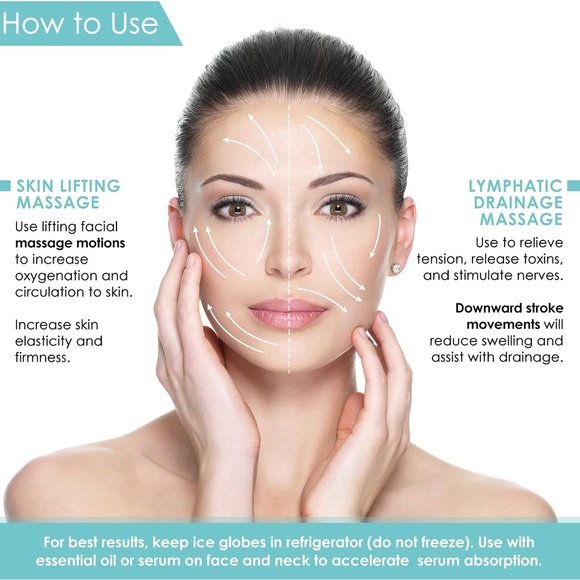 Ice globes cryo facial massager and headband - Picture 7 of 9